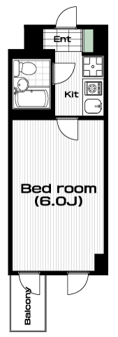 用賀駅の賃貸 61,000円 間取り図