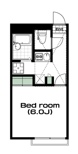 獨協大学前駅の賃貸 62,000円 間取り図
