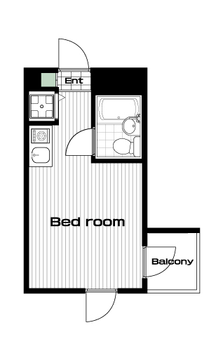 成増駅の賃貸 44,000円 間取り図