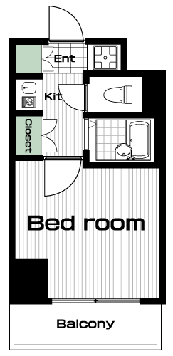 戸越駅の賃貸 77,000円 間取り図