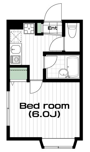 武蔵小金井駅の賃貸 60,000円 間取り図