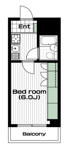 板橋本町駅の賃貸 59,000円 間取り図