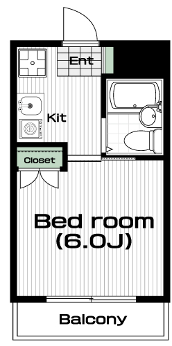向ヶ丘遊園駅の賃貸 45,000円 間取り図