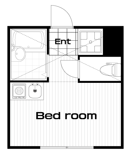 国分寺駅の賃貸 49,000円 間取り図