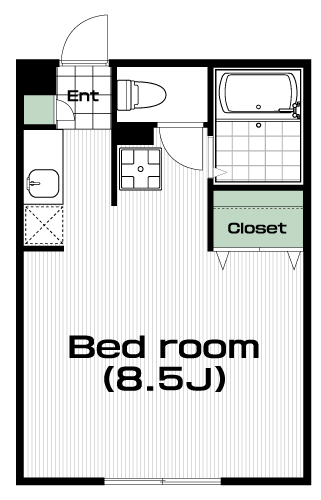 南大沢駅の賃貸 45,000円 間取り図
