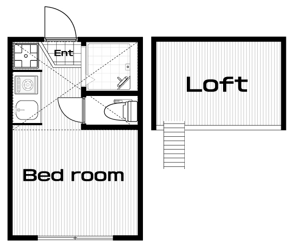 駒沢大学駅の賃貸 50,000円 間取り図