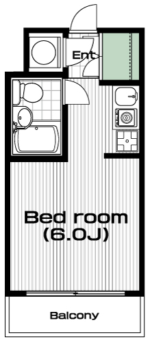 大塚・帝京大学駅の賃貸 39,000円 間取り図