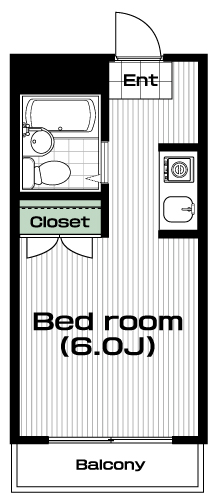 南大沢駅の賃貸 40,000円 間取り図