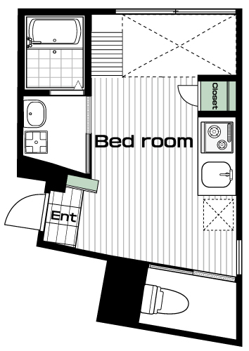 吉祥寺駅の賃貸 92,000円 間取り図