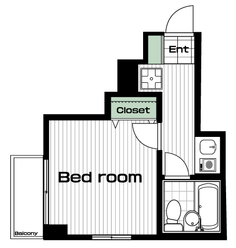 上石神井駅の賃貸 63,000円 間取り図