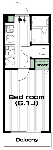 西武柳沢駅の賃貸 67,000円 間取り図