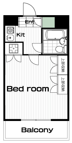 駒沢大学駅の賃貸 67,000円 間取り図