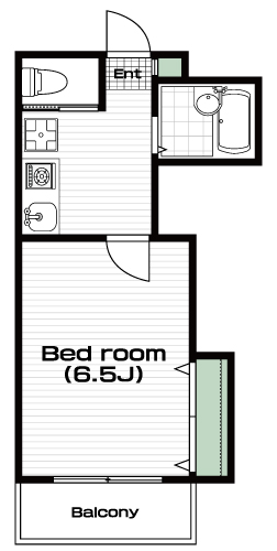 調布駅の賃貸 60,000円 間取り図