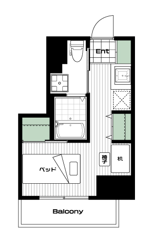 亀有駅の賃貸 63,500円 間取り図