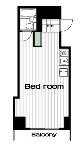 和田町駅の賃貸 35,000円 間取り図