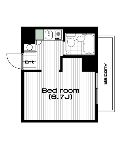 錦糸町駅の賃貸 62,000円 間取り図