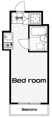 早稲田駅の賃貸 65,000円 間取り図
