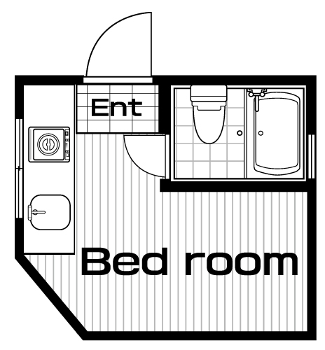 四谷三丁目駅の賃貸 79,000円 間取り図