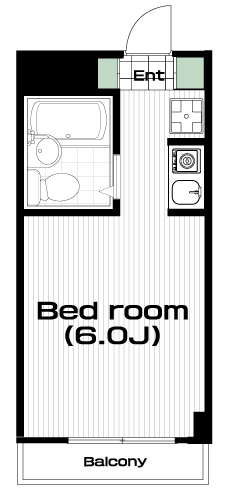 国分寺駅の賃貸 54,000円 間取り図