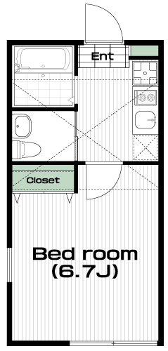 国分寺駅の賃貸 85,000円 間取り図