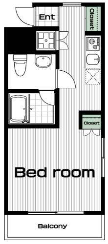 田無駅の賃貸 76,000円 間取り図