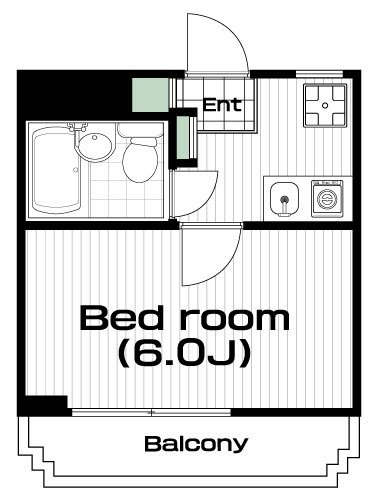 つつじヶ丘駅の賃貸 57,000円 間取り図