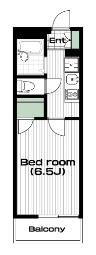 川越駅の賃貸 53,000円 間取り図