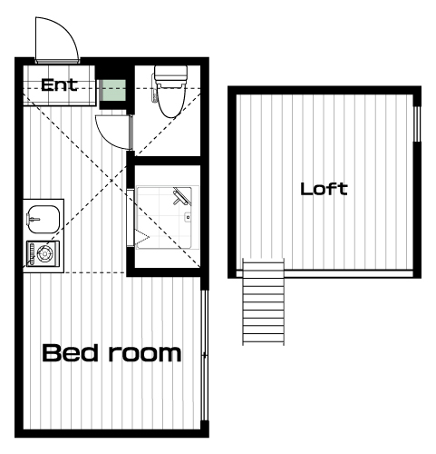渋谷駅の賃貸 75,000円 間取り図