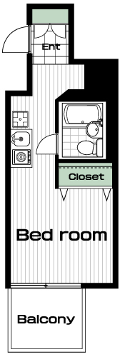 白楽駅の賃貸 53,000円 間取り図