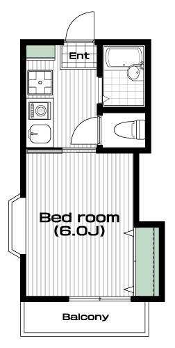 要町駅の賃貸 63,000円 間取り図