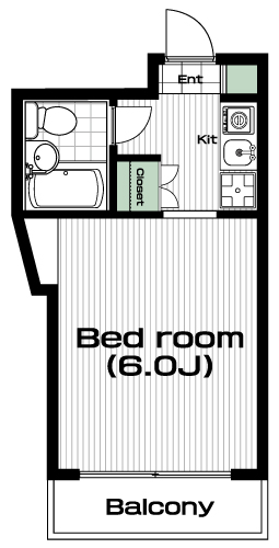 百合ヶ丘駅の賃貸 37,000円 間取り図