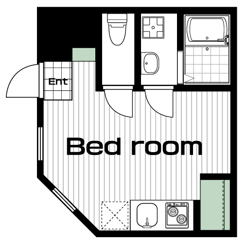 千歳烏山駅の賃貸 85,000円 間取り図