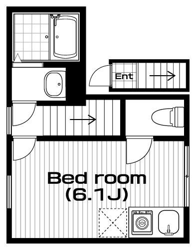 八王子駅の賃貸 63,000円 間取り図