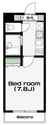 八王子駅の賃貸 65,000円 間取り図