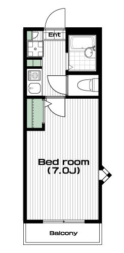 所沢駅の賃貸 59,000円 間取り図