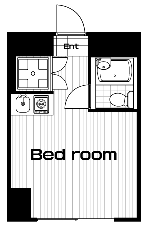 渋谷駅の賃貸 72,000円 間取り図