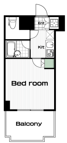 梅屋敷駅の賃貸 73,000円 間取り図