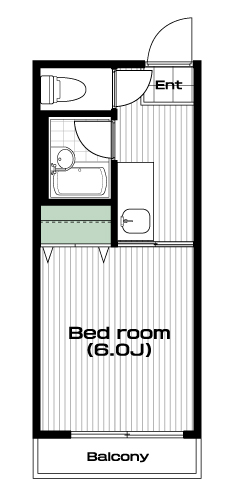 中村橋駅の賃貸 53,000円 間取り図