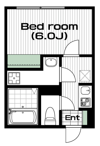 西八王子駅の賃貸 56,000円 間取り図