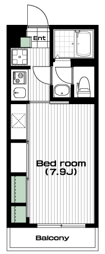 西八王子駅の賃貸 70,000円 間取り図