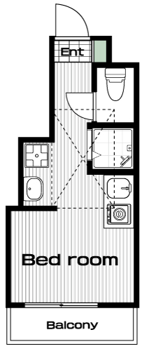 東小金井駅の賃貸 59,000円 間取り図