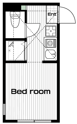 上石神井駅の賃貸 57,000円 間取り図