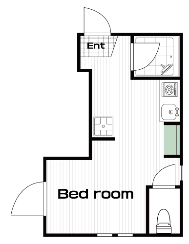 早稲田駅の賃貸 62,000円 間取り図
