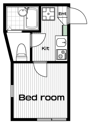読売ランド前駅の賃貸 54,000円 間取り図