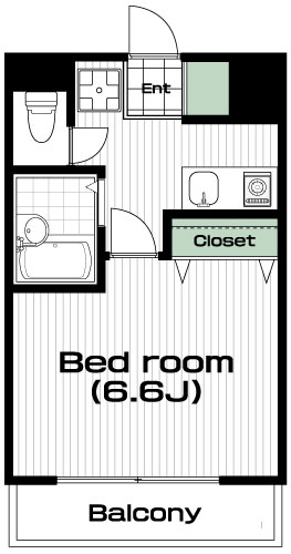 日吉駅の賃貸 74,000円 間取り図