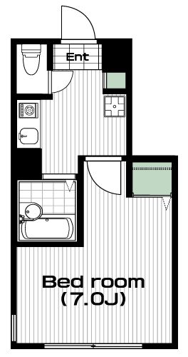 高円寺駅の賃貸 65,000円 間取り図