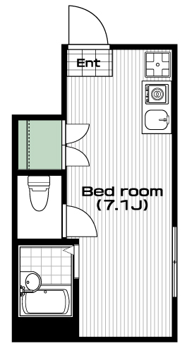 柴崎駅の賃貸 56,000円 間取り図