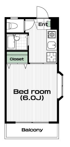 聖蹟桜ヶ丘駅の賃貸 41,000円 間取り図