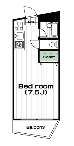 三鷹駅の賃貸 65,000円 間取り図
