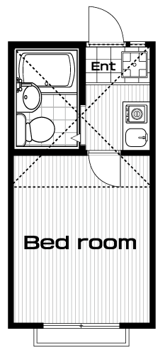 つつじヶ丘駅の賃貸 41,000円 間取り図